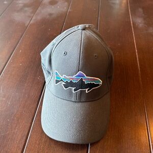 Patagonia Logo Hat - Jackson Hole - Grey- Flex Fit